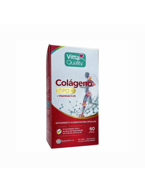 Colágeno Tipo II + Vit C e E 60 Cápsulas Vitta Quality