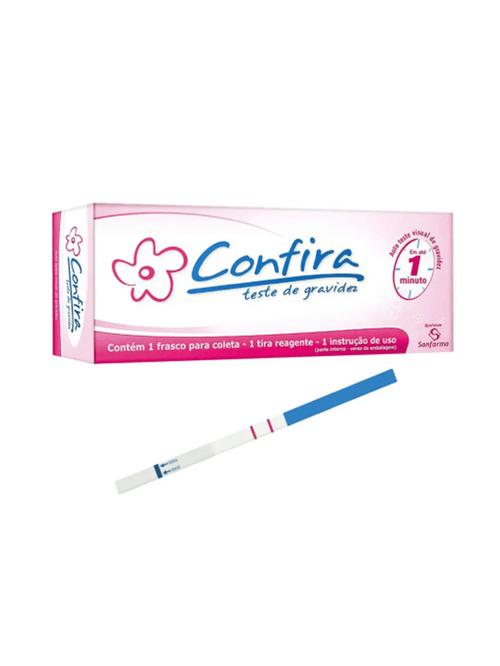 Teste de Gravidez Confira Tira Reagente