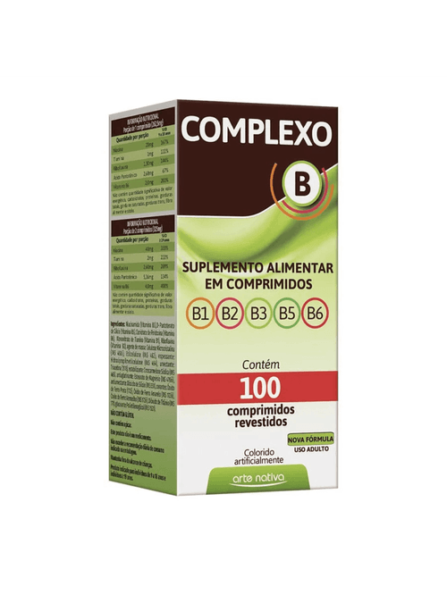 Complexo B C/100 Comprimidos - Arte Nativa