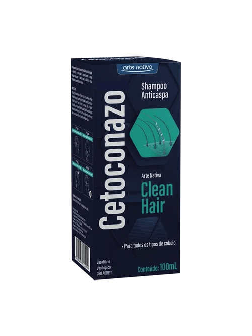 Shampoo Anticaspa Clean Hair 100ml Arte Nativa – Limpeza Profunda e Frescor