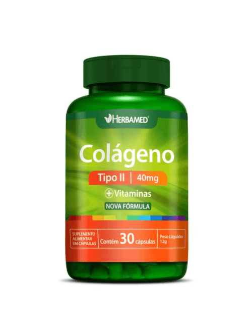 Colágeno Tipo II 40mg  C/30 Cápsulas - Herbamed