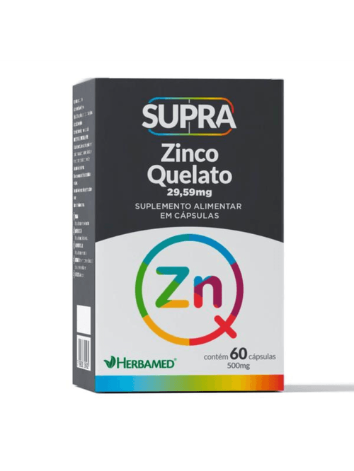 Supra Zinco Quelato C/60 Cápsulas - Herbamed