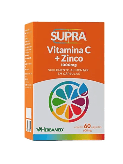 Supra Vitamina C + Zinco C/60 Cápsulas - Herbamed