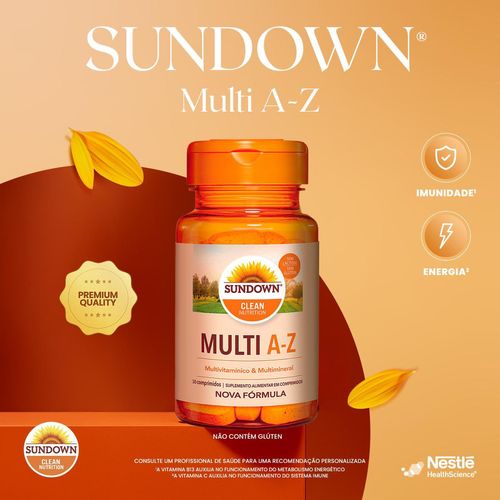 Suplemento Alimentar Sundown Multi A-Z - 30 Comprimidos