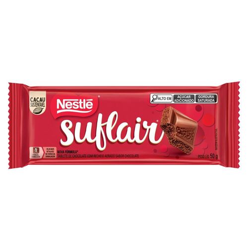 Chocolate Suflair 50g Ao Leite Aerado Nestlé