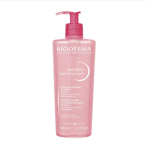 Gel de Limpeza Facial Micelar Bioderma Sensibio - 500ml
