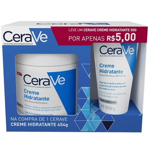 Creme Hidratante MVE 454g+50g CeraVe para Pele Seca e Sensível