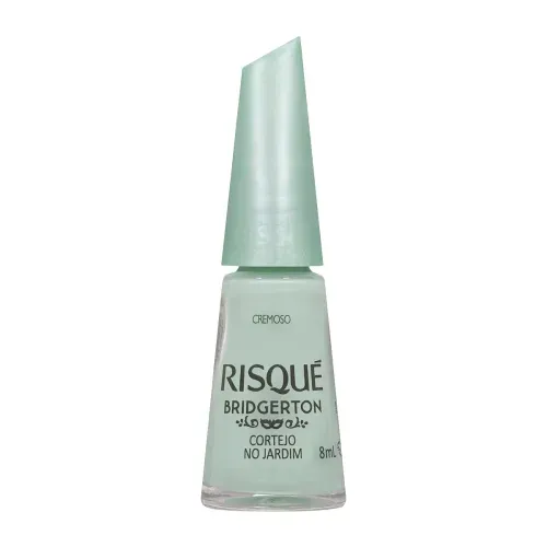 Esmalte Cremoso Risqué Bridgerton Cortejo no Jardim Verde Claro 8ml