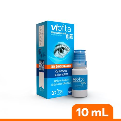 Viofta Hialuronato de Sódio 0,15% Legrand 10ml Colírio