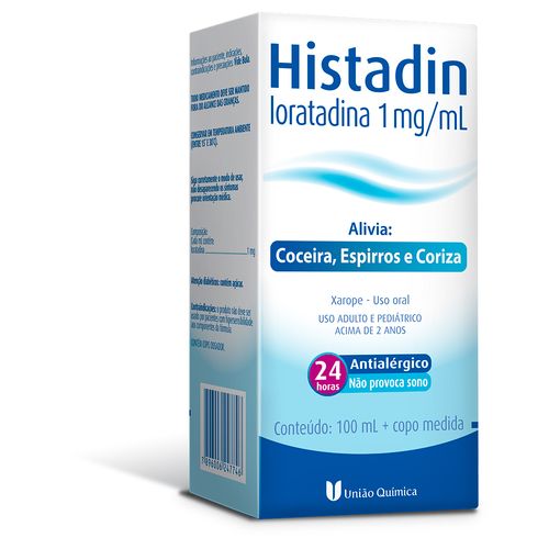 Histadin 1mg/ml União Química Xarope - 100ml