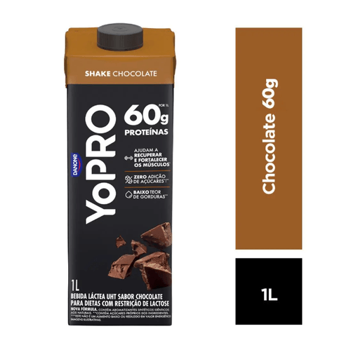 Yopro Bebida Láctea UHT 15g de Proteínas Sabor Chocolate 1L
