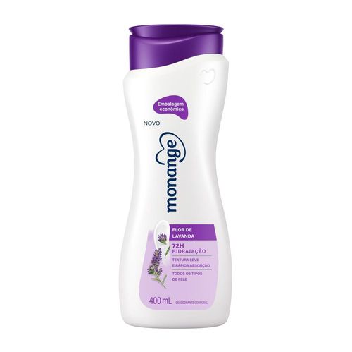Desodorante Hidratante Corporal Hidratação Nutritiva Flor de Lavanda 400ml Monange