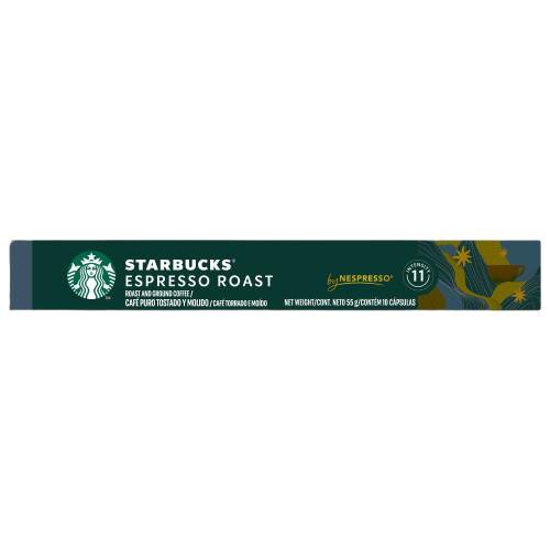 Café em Cápsula Starbucks Espresso Roast 10 Cápsulas Arábica Compatível Nespresso Nestlé