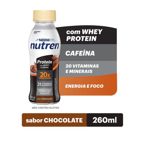 Suplemento Alimentar Nutren Protein Whey 20g de proteínas Chocolate - 260mL