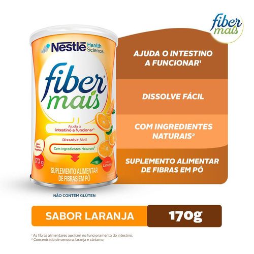 Fibermais Laranja 170g Suplemento em Pó - Nestlé