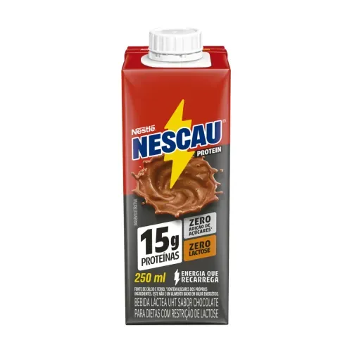 Nescau Bebida Láctea Chocolate 180ml embalagem 180ml com vitaminas e minerais pronta para consumo