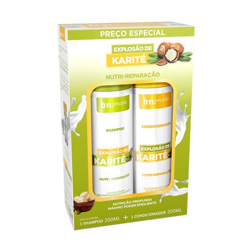 Kit Duo Shampoo 200ml + Condicionador 200ml Explosão de Karité