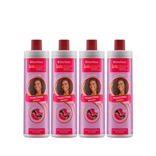 Kit 4 Cremes de Pentear Tradicional bn.Clássicos 1L Bn.Cachos