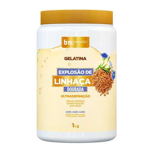 Kit Gelatina Explosão de Linhaça Dourada 1Kg (3 itens)