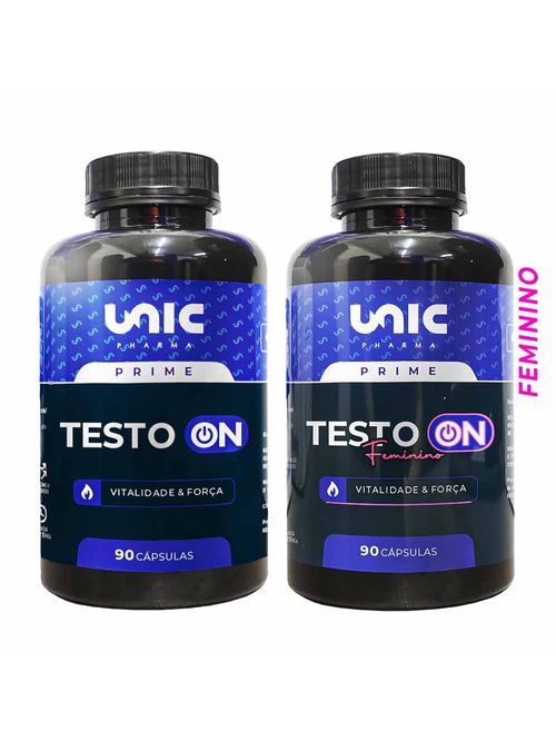 Kit Testo On Masculino e Feminino 180 Cápsulas Unicpharma