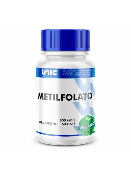Metilfolato 800mcg 60 Cápsulas Vegan