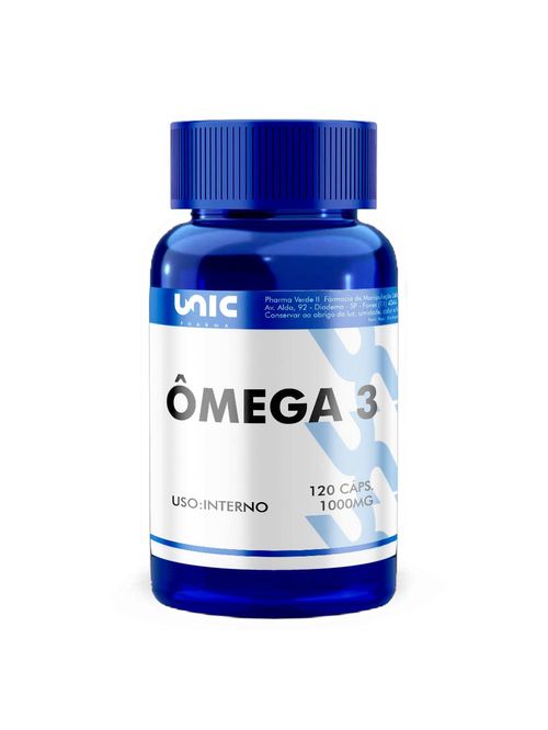 Ômega 3 Óleo de Peixe EPA 180mg DHA 120mg 120 Caps Unicpharma