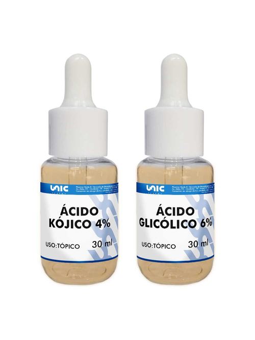 Ácido Kójico 4% mais Ácido Glicólico 6% - 30ml cada