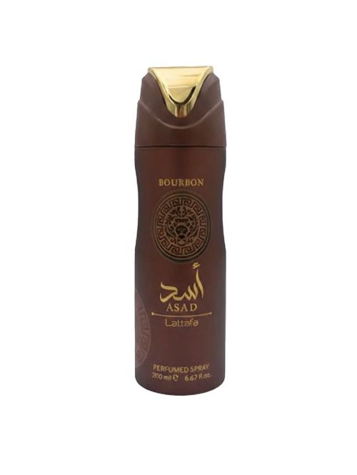Desodorante Spray Lattafa Asad Bourbon 200ml Baunilha e Cacau Lattafa Perfumes