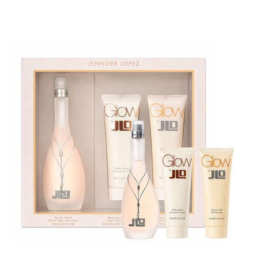 Kit Jennifer Lopez Glow Feminino - EDT 100ml + Body Lotion 75ml + Shower Gel 75ml