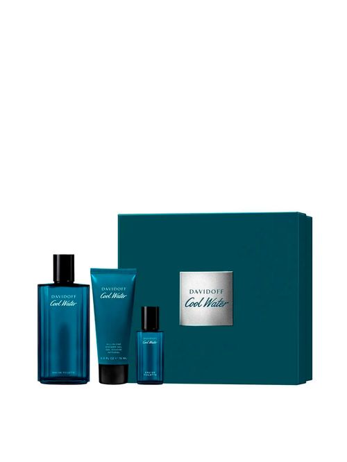 Kit Davidoff Cool Water Masculino - Eau de Toilette 125ml + 15ml + Shower Gel