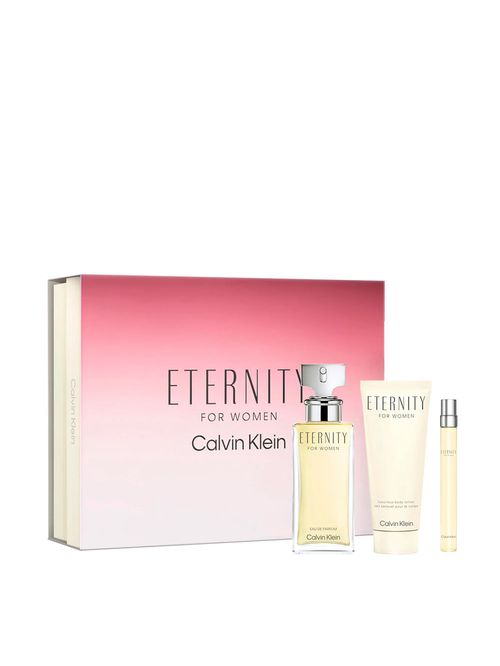 Kit Perfume Feminino Calvin Klein Eternity EDP 100ml + 10ml + Body Lotion 100ml