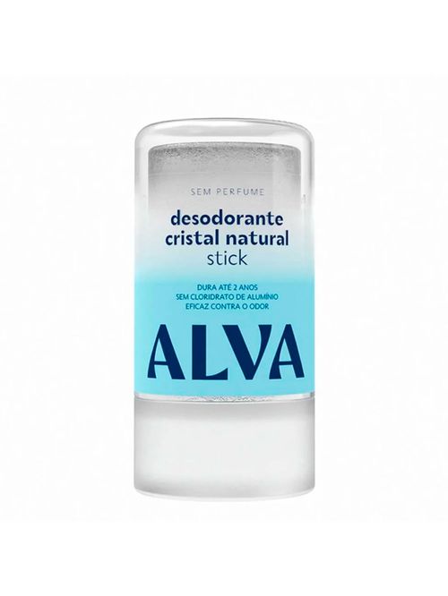 Desodorante Cristal Stick Vegano 60g Alva Alúmen de Potássio