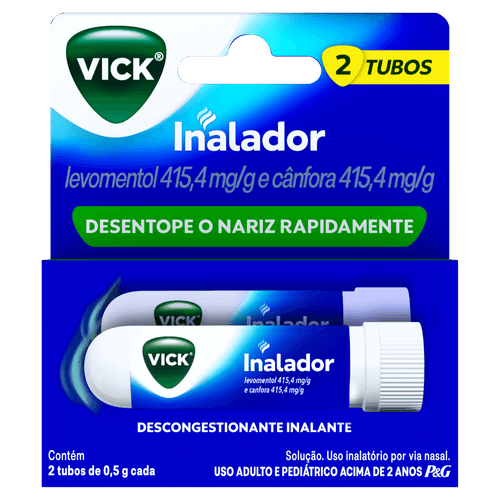 Vick Inalador 415,4mg/g 2 Unidades