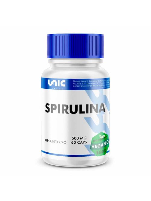 Spirulina 500mg 60 Cápsulas Vegan