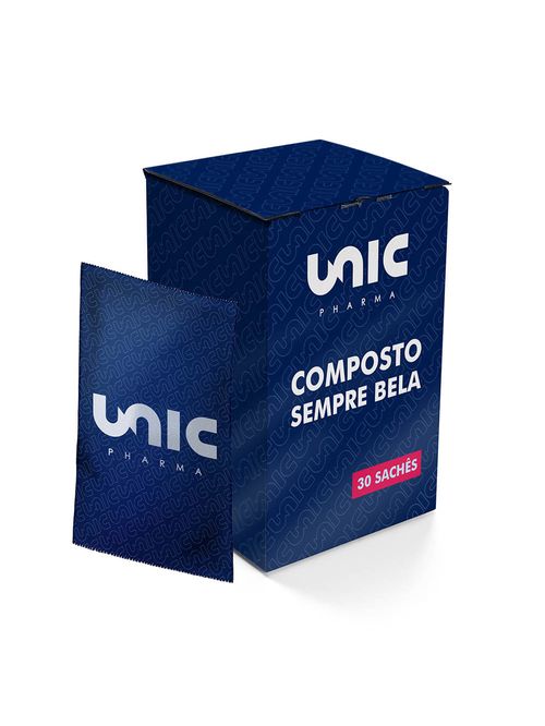 Colágeno Verisol com Ácido Hialurônico e Vitamina C Sempre Bela 30 Sachês Unicpharma