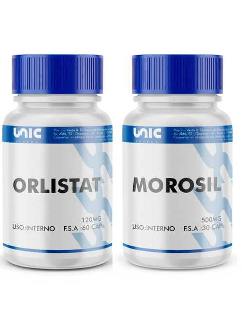 Kit Orlistat 120mg 60 caps + Morosil 500mg 30 caps