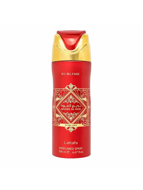 Desodorante Spray Corporal Lattafa Badee Al Oud Sublime 200ml Amadeirado Oriental