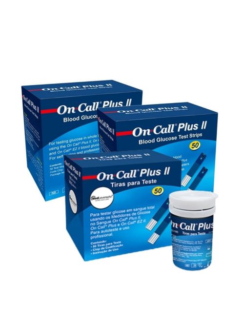 Tiras de Glicose On Call Plus II 150 Unidades Acon