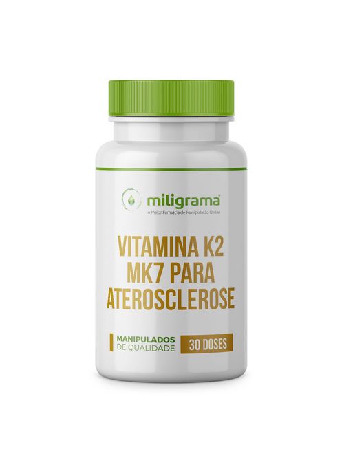 Vitamina K2 MK7 100mcg 30 Cápsulas Sublinguais - Miligrama
