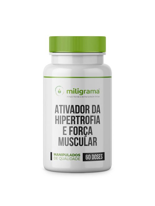 Suplemento Ativador Hipertrofia e Força 60 Doses Leucina e Magnésio Miligrama