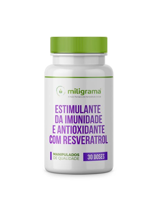 Antioxidante Resveratrol Cúrcuma e Vitamina C Imunidade 30 Doses Miligrama