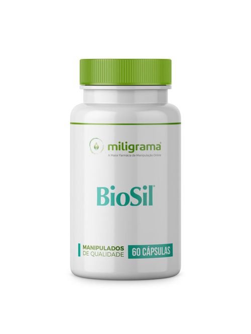 Suplemento Biosil 300mg Fortalecedor Cabelo Unha e Pele 60 Cápsulas Miligrama