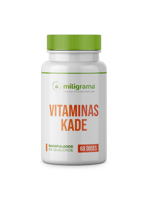 Vitaminas KADE A D3 E K2 60 Doses Cápsulas - Miligrama
