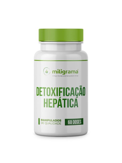 Suplemento Detox Hepático Silimarina e Alcachofra 60 Doses Miligrama