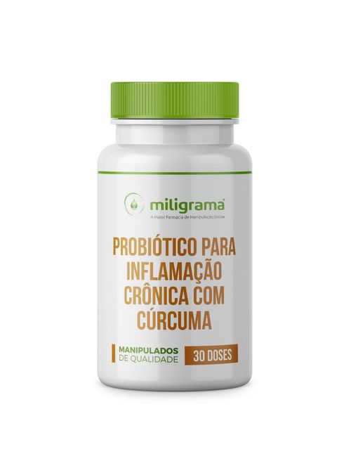 Probiótico Inflamação Crônica Cúrcuma 30 Cápsulas - Miligrama