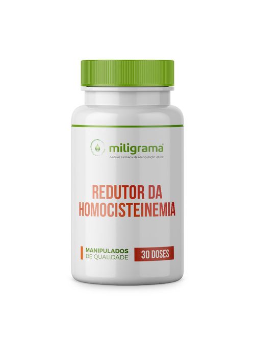 Redutor de Homocisteína – SAMe200mg+B12 500mcg+B6 50mg+B9 400mcg, oral 30 doses Miligrama
