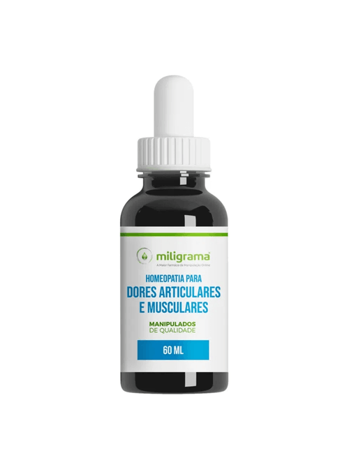 Homeopatia para Dores Articulares e Musculares Gotas 60ml Miligrama