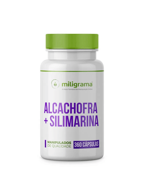 Alcachofra 300mg + Silimarina 50mg 360 Cápsulas - Miligrama
