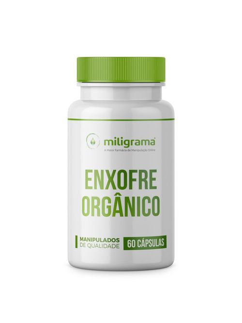 Enxofre Orgânico MSM 500mg 60 Cápsulas - Miligrama