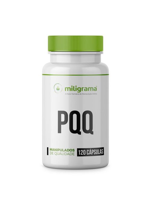 PQQ Pirroloquinolina Quinona 10mg 120 Cápsulas Miligrama Antioxidante Cabelos Brancos
